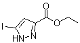 5-碘-1H-吡唑-3-羧酸乙酯分子结构 (CAS 141998-77-8)