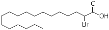 2-溴代十八酸分子结构 (CAS 142-94-9)