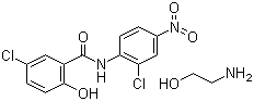 structure of CAS# 1420-04-8, 氯硝柳胺乙醇胺盐