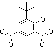 structure of CAS# 1420-07-1, 4,6-Dinitro-2-tert-butylphenol