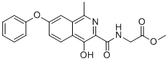 CAS # 1421312-36-8, Roxadustat Impurity 2, methyl 2-[(4-hydroxy-1-methyl-7-phenoxyisoquinoline-3-carbonyl)amino]acetate