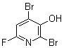 2,4-Dibromo-6-fluoro-3-pyridinol molecular structure (CAS 1421602-80-3)