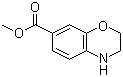structure of CAS# 142166-01-6, 3,4-Dihydro-2H-benzo[1,4]oxazine-7-carboxylic acid methyl ester