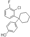 CAS 登录号：1421854-20-7, 4-[1-(2-氯-3-氟苯基)环己基]苯酚