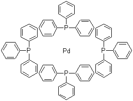 structure of CAS# 14221-01-3, Tetrakis(triphenylphosphine)palladium
