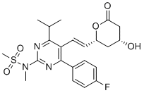 structure of CAS# 1422954-11-7, Rosuvastatin (3R,5R)-Lactone