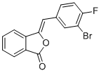 structure of CAS# 1423030-14-1, (Z)-3-(3-Bromo-4-fluorobenzylidene)isobenzofuran-1(3H)-one