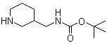 3-N-Boc-Aminomethylpiperidine molecular structure (CAS 142643-29-6)