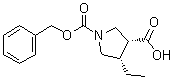 CAS # 1428243-24-6, (3R,4S)-4-ethyl-1,3-Pyrrolidinedicarboxylic acid 1-(phenylmethyl) ester