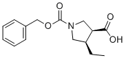 CAS # 1428243-69-9, Upadacitinib Impurity 28, (3S,4R)-1-[(Benzyloxy)carbonyl]-4-ethyl-3-pyrrolidinecarboxylic acid