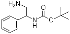 N-(2-氨基-1-苯基乙基)氨基甲酸叔丁酯分子结构 (CAS 142910-85-8)