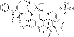 硫酸长春碱分子结构 (CAS 143-67-9)
