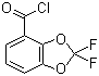 2,2-Difluoro-1,3-benzodioxole-4-carbonyl chloride molecular structure (CAS 143096-86-0)