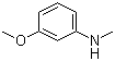 structure of CAS# 14318-66-2, 3-Methoxy-N-methylaniline