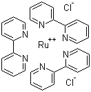 Tris(2,2'-bipyridine)ruthenium dichloride molecular structure (CAS 14323-06-9)