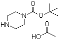 structure of CAS# 143238-38-4, 1-Boc-piperazine acetate