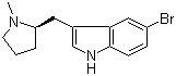 structure of CAS# 143322-57-0, (R)-5-溴-3-(1-甲基-2-吡咯烷基甲基)-1H-吲哚