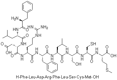 CAS 登录号：1435466-58-2, L-苯丙氨酰-L-亮氨酰-L-alpha-天冬氨酰-L-精氨酰-L-苯丙氨酰-L-亮氨酰-L-丝氨酰-L-半胱氨酰-L-蛋氨酸