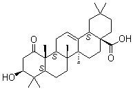 CAS 登录号：14356-51-5, (3beta)-3-羟基-1-氧代-齐墩果-12-烯-28-酸
