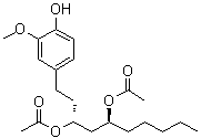 CAS # 143615-75-2, (3R,5S)-[6]-Gingerdiol diacetate, Diacetoxy-6-gingerdiol, [6]-Gingerdiol 3,5-diacetate