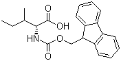 structure of CAS# 143688-83-9, Fmoc-D-isoleucine