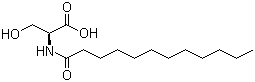 structure of CAS# 14379-56-7, N-Dodecanoyl-L-serine