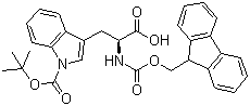structure of CAS# 143824-78-6, Fmoc-Trp(Boc)-OH
