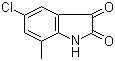 structure of CAS# 14389-06-1, 5-Chloro-7-methylisatin