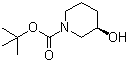 structure of CAS# 143900-43-0, (R)-1-Boc-3-Hydroxypiperidine