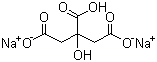 structure of CAS# 144-33-2, Disodium citrate