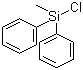 甲基二苯基氯硅烷分子结构 (CAS 144-79-6)