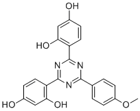 CAS 登录号：1440-00-2, 4,4'-[6-(4-甲氧基苯基)-1,3,5-三嗪-2,4-二基]双-1,3-苯二酚