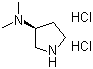 structure of CAS# 144043-20-9, (S)-(-)-3-二甲基氨基吡咯烷二盐酸盐