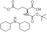 structure of CAS# 14406-17-8, Boc-L-glutamic acid 5-methyl ester dicyclohexylamine salt