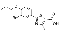 非布索坦溴杂质分子结构 (CAS 144060-40-2)