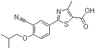 structure of CAS# 144060-53-7, Febuxostat