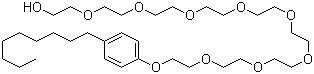 structure of CAS# 14409-72-4, Nonaethylene glycol p-nonylphenyl ether