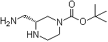 CAS 登录号：1441177-17-8, (3R)-3-(氨基甲基)-1-哌嗪羧酸叔丁酯