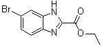 structure of CAS# 144167-50-0, 6-Bromo-1H-benzimidazole-2-carboxylic acid ethyl ester