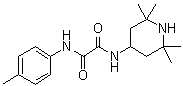 structure of CAS# 144217-65-2, N-(4-Methylphenyl)-N'-(2,2,6,6-tetramethylpiperidin-4-yl)oxalamide