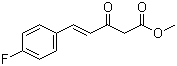structure of CAS# 144224-15-7, 5-(4-Fluorophenyl)-3-oxo-4-pentenoic acid methyl ester