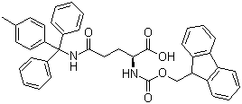 structure of CAS# 144317-23-7, N-Fmoc-N'-methyltrityl-L-glutamine