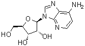 3-beta-D-Ribofuranosyl-3H-imidazo[4,5-b]pyridin-7-amine molecular structure (CAS 14432-09-8)