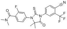 CAS # 1443331-78-9, N-Dimethyl Enzalutamide, 4-{3-[4-Cyano-3-(trifluoromethyl)phenyl]-5,5-dimethyl-4-oxo-2-thioxo-1-imidazolidinyl}-2-fluoro-N,N-dimethylbenzamide