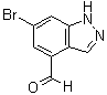 CAS # 1444616-24-3, 6-Bromo-1H-indazole-4-carboxaldehyde