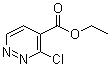 3-Chloropyridazine-4-carboxylic acid ethyl ester molecular structure (CAS 1445-54-1)