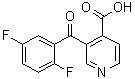 CAS 登录号：144511-12-6, 3-(2,5-二氟苯甲酰)-4-吡啶羧酸