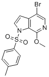 structure of CAS# 1445993-85-0, 4-溴-7-甲氧基-1-甲苯磺酰基-1H-吡咯并[2,3-c]吡啶