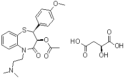 Diltiazem malate molecular structure (CAS 144604-00-2)