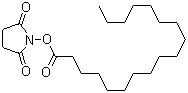 structure of CAS# 14464-32-5, Stearic acid-N-hydroxysuccinimide ester